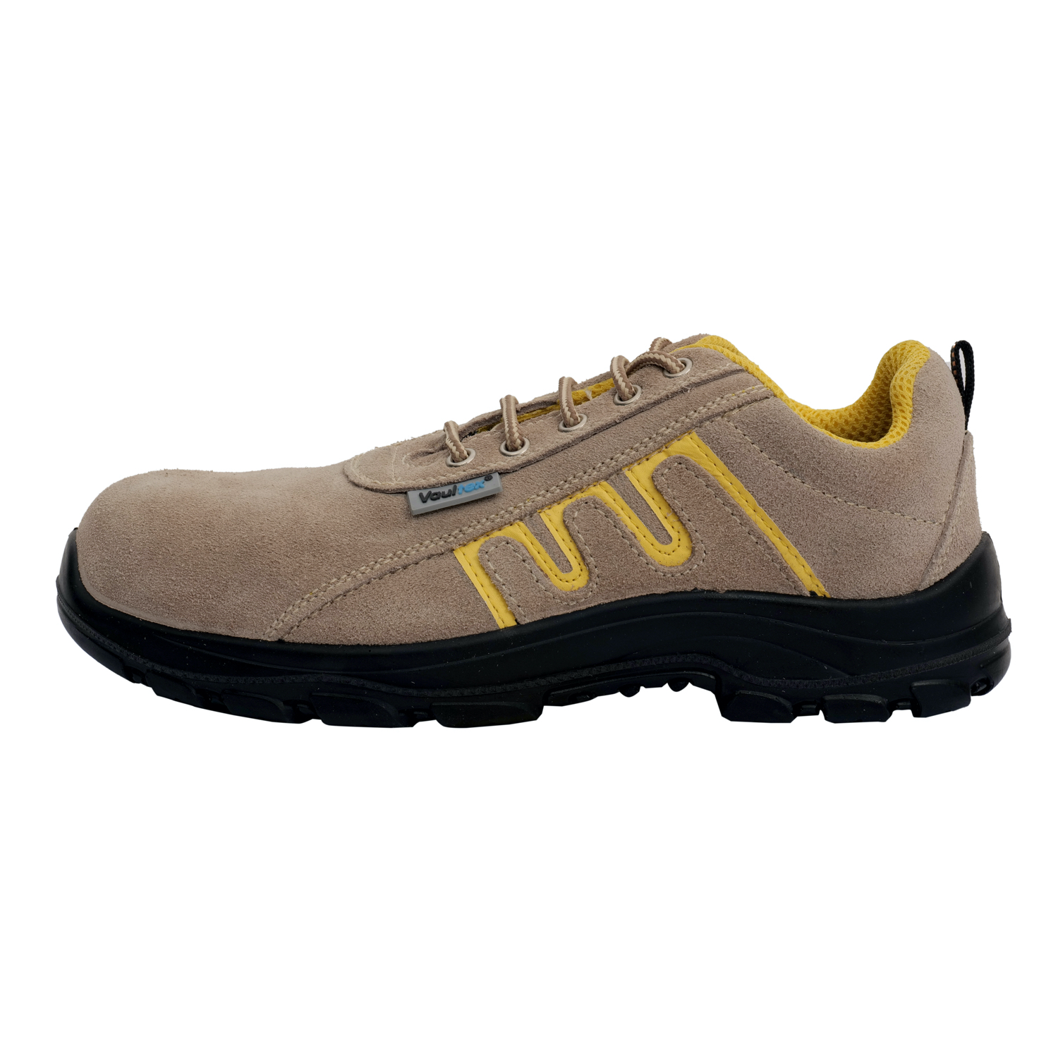 Vaultex, SBP Low Ankle Protective Footwear, Beige/Yellow Color