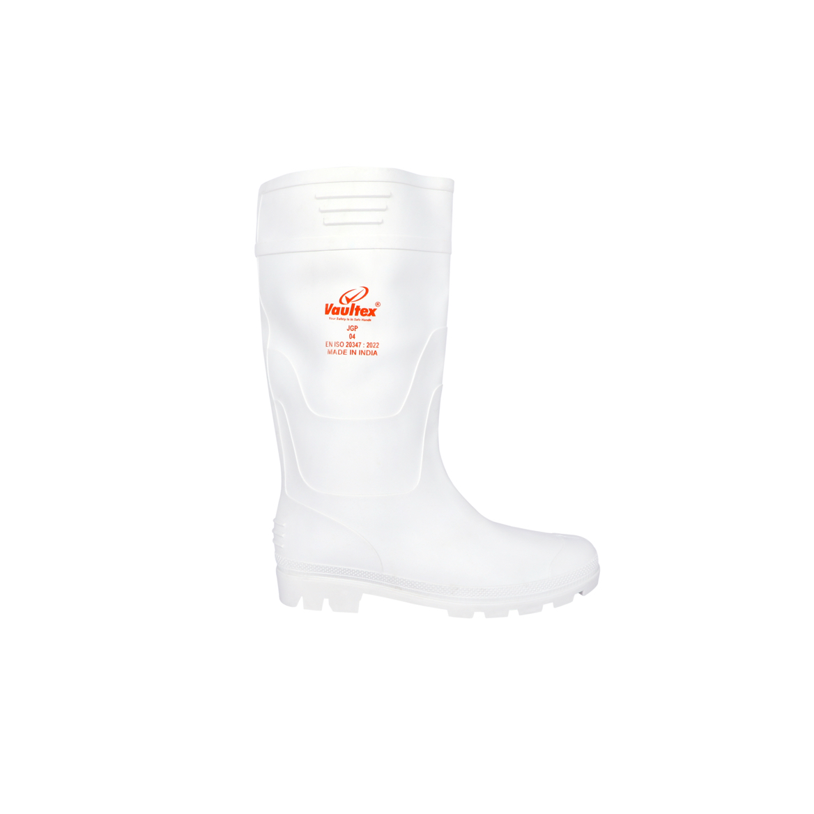 Vaultex, Rain Boot Without Toe & Plate, White Color
