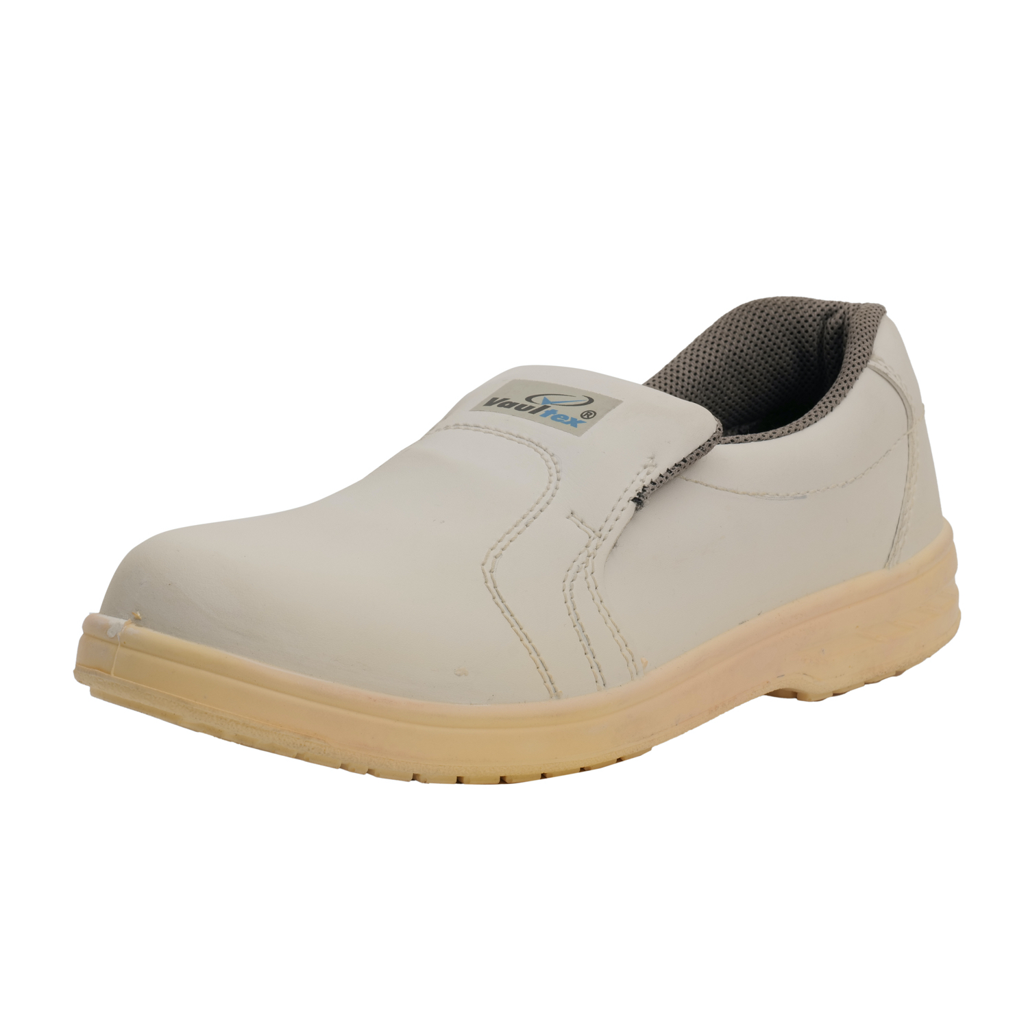 Vaultex, Executive S3 SRA Safety Shoes Without Lace, White Color