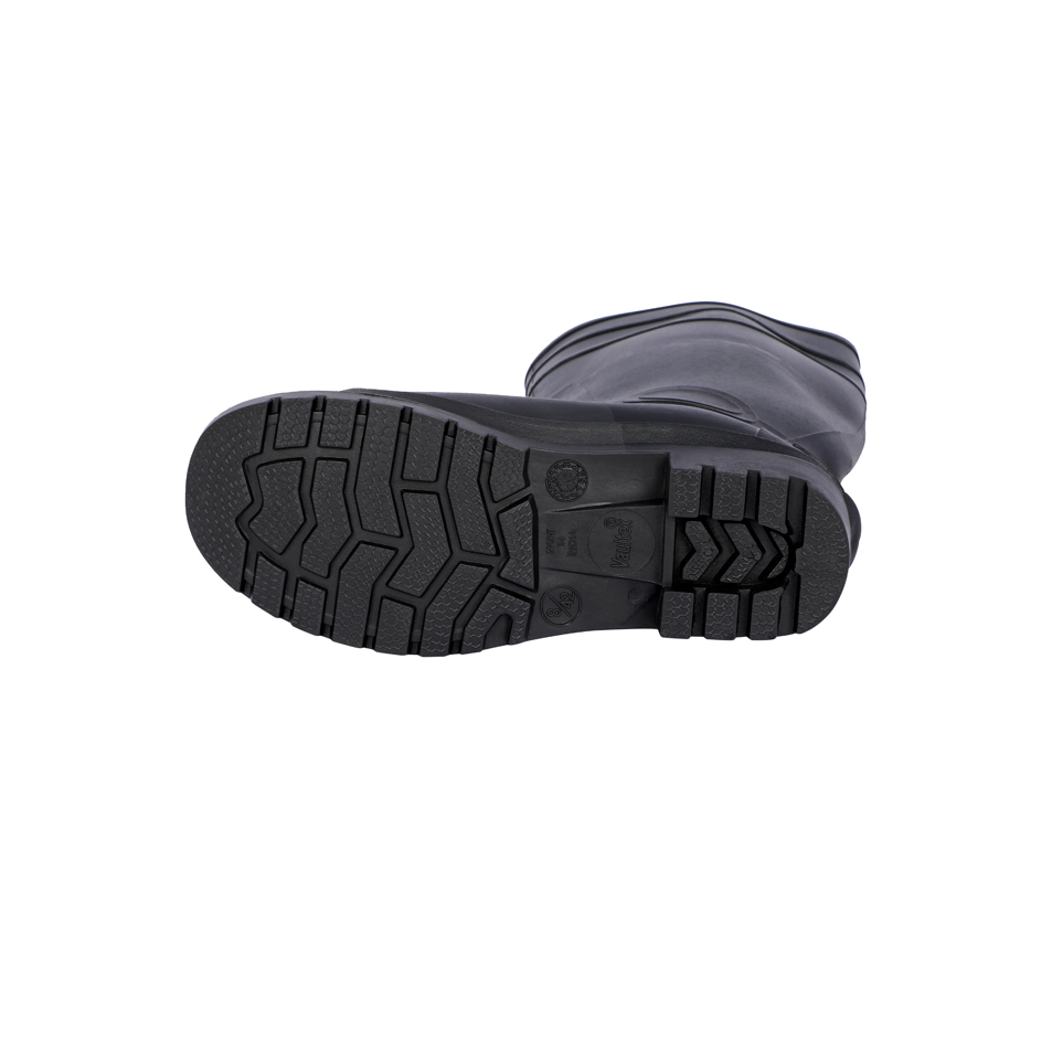 Vaultex, Rain Boot With Steel Toe, Black Color