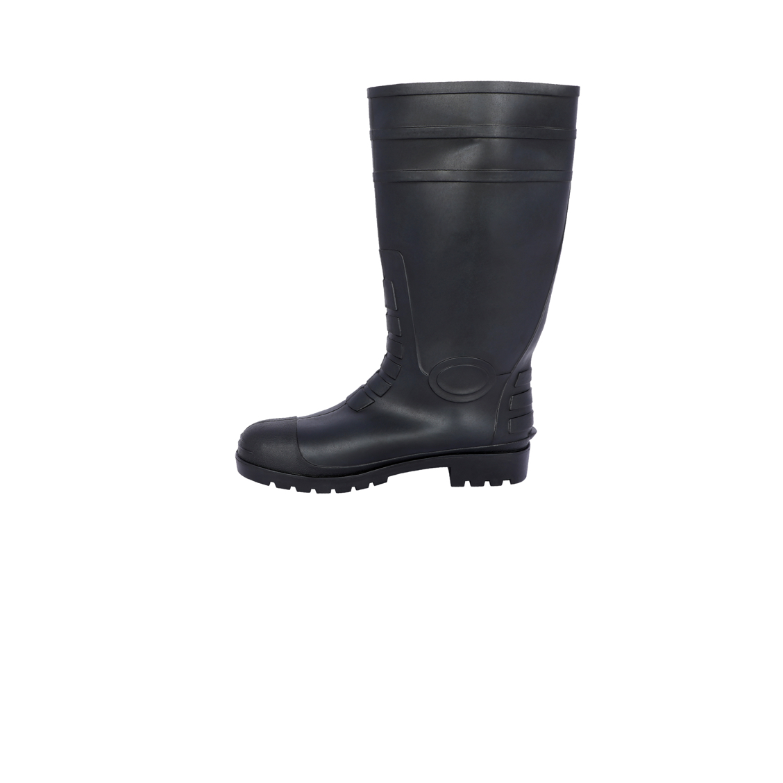 Vaultex, Rain Boot With Steel Toe, Black Color