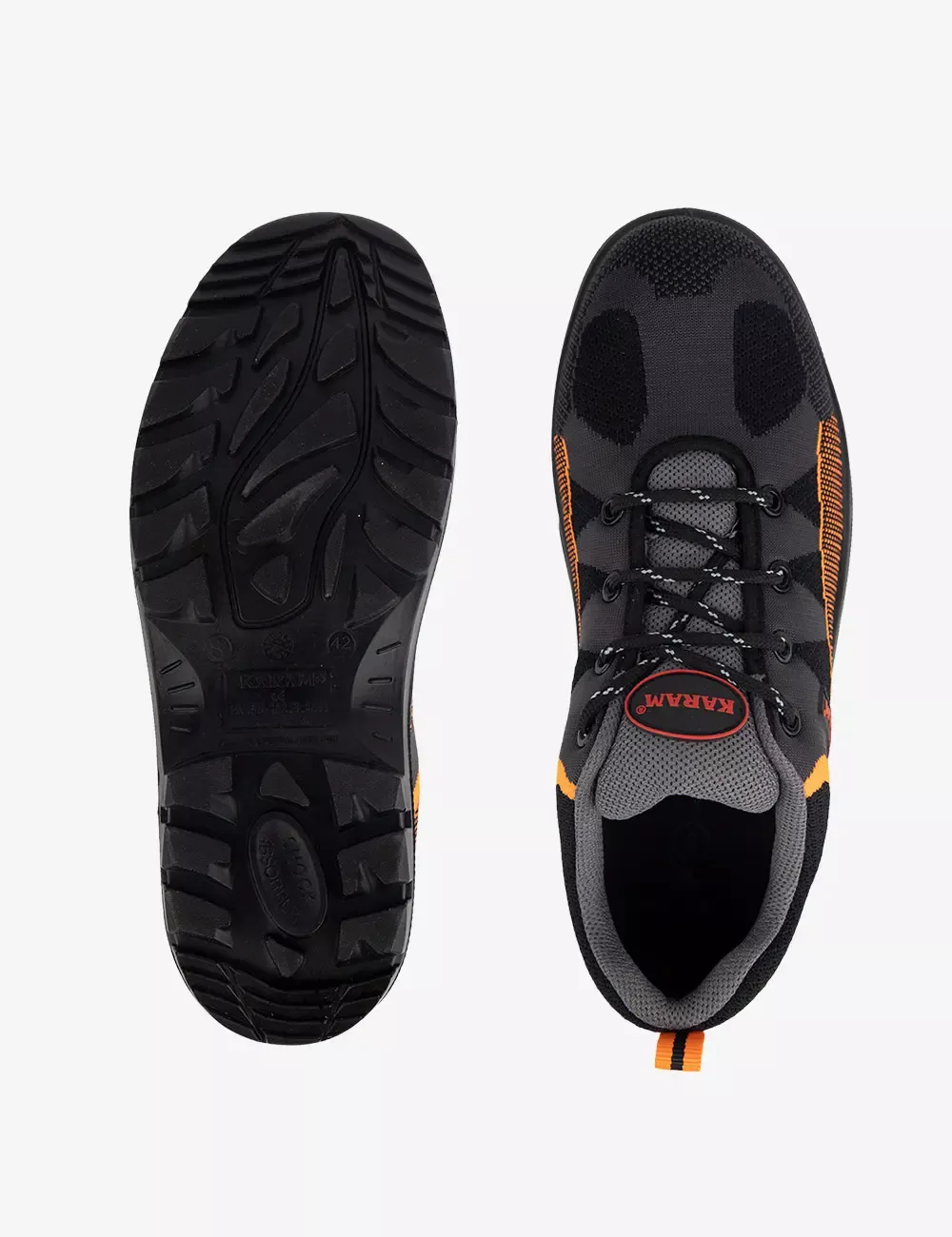 Flytex Black Sporty Safety Shoes, FS210FN(FWSAMN)