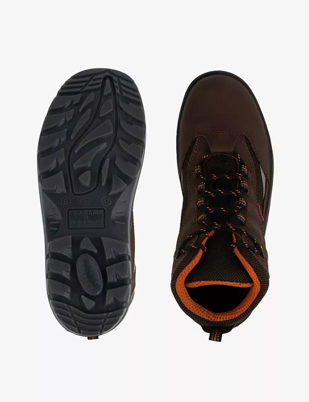 Executive Sporty Lace-Up Brown Leather Safety Shoes, FS65BR(SWDAMN)