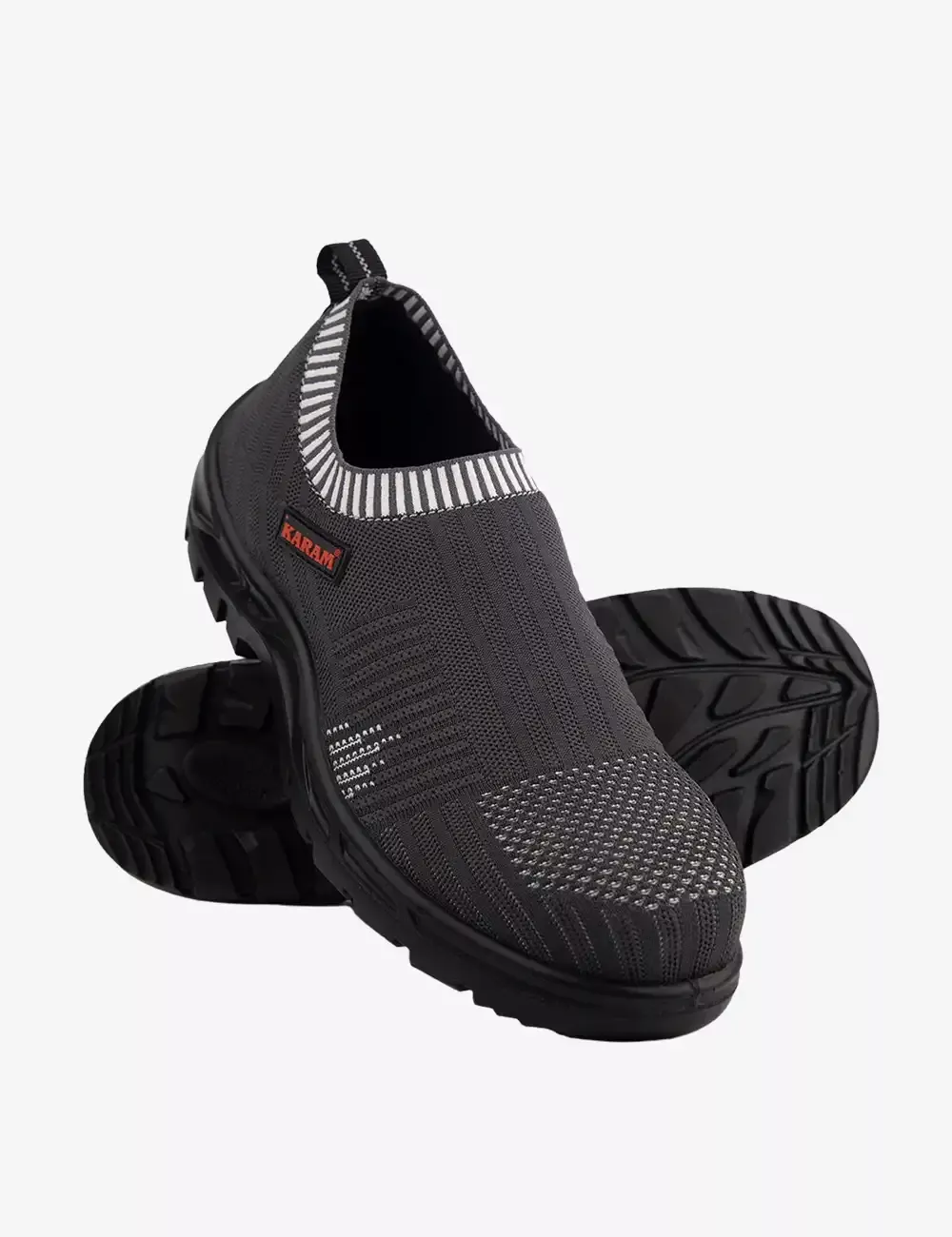 Flytex Grey Sporty Slip-On Safety Shoes, FS201FN(FWSAMN)
