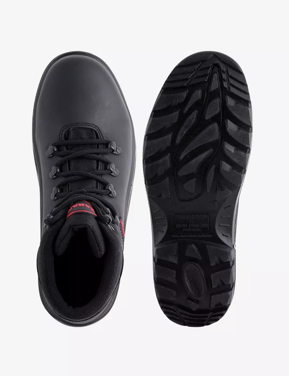 Buff Black Grain Leather Safety Shoes, FS231BL(SWSAMN)