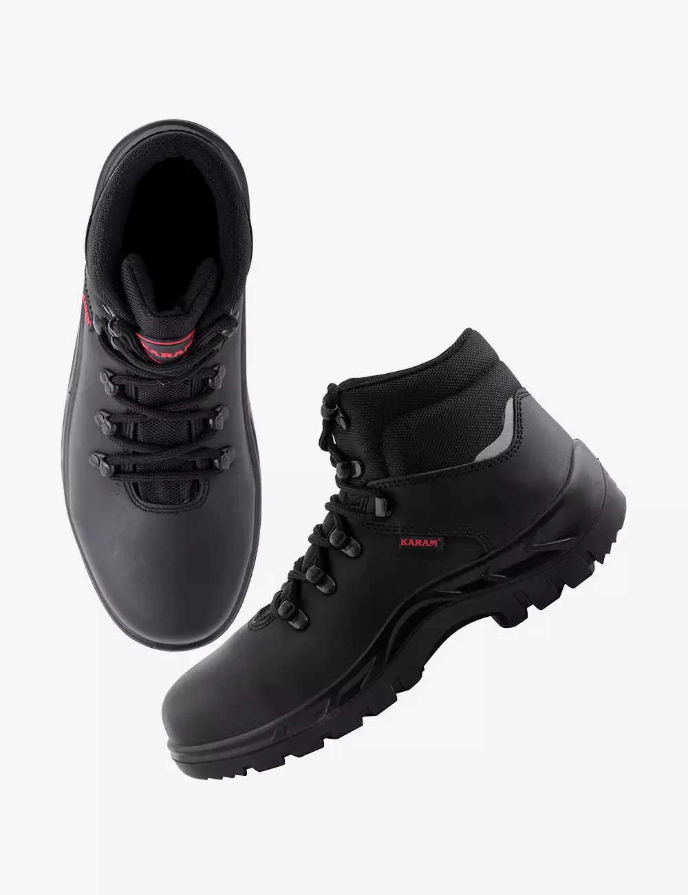 Buff Black Grain Leather Safety Shoes, FS231BL(SWSAMN)
