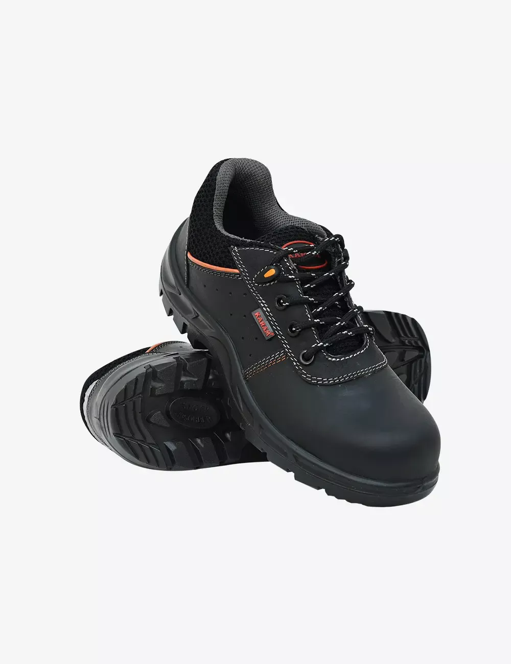 Buff Black Grain Leather Safety Shoes, FS226BL(FWSAMZ)