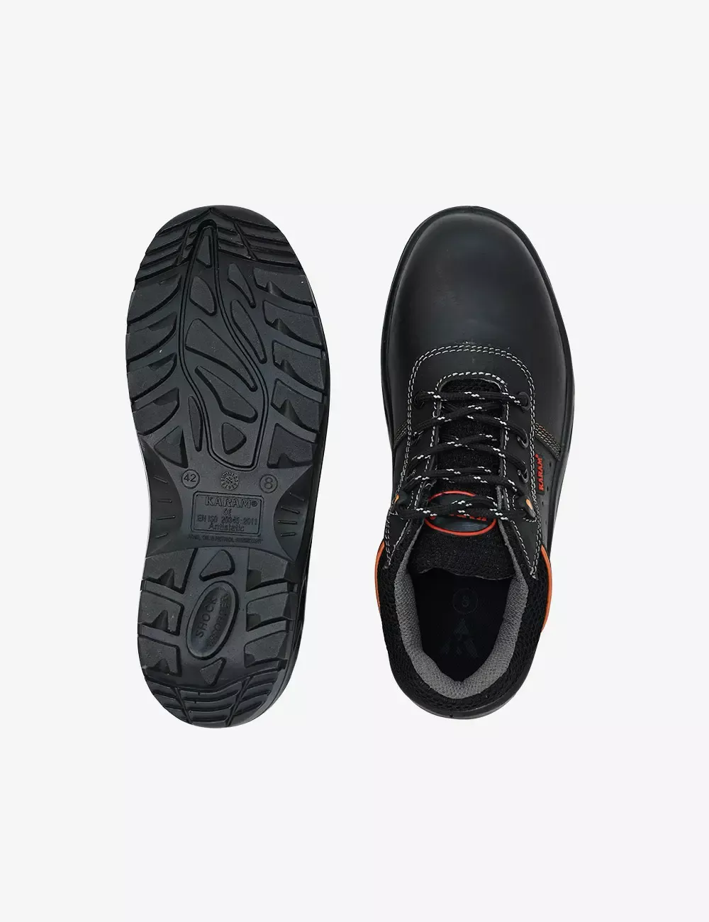 Buff Black Grain Leather Safety Shoes, FS226BL(FWSAMZ)