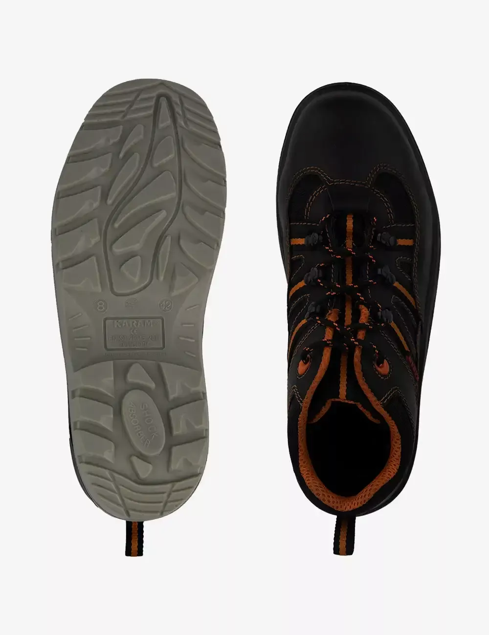 Executive Sporty Lace-Up Black Leather Safety Shoes, FS63BL(SWDAMN)