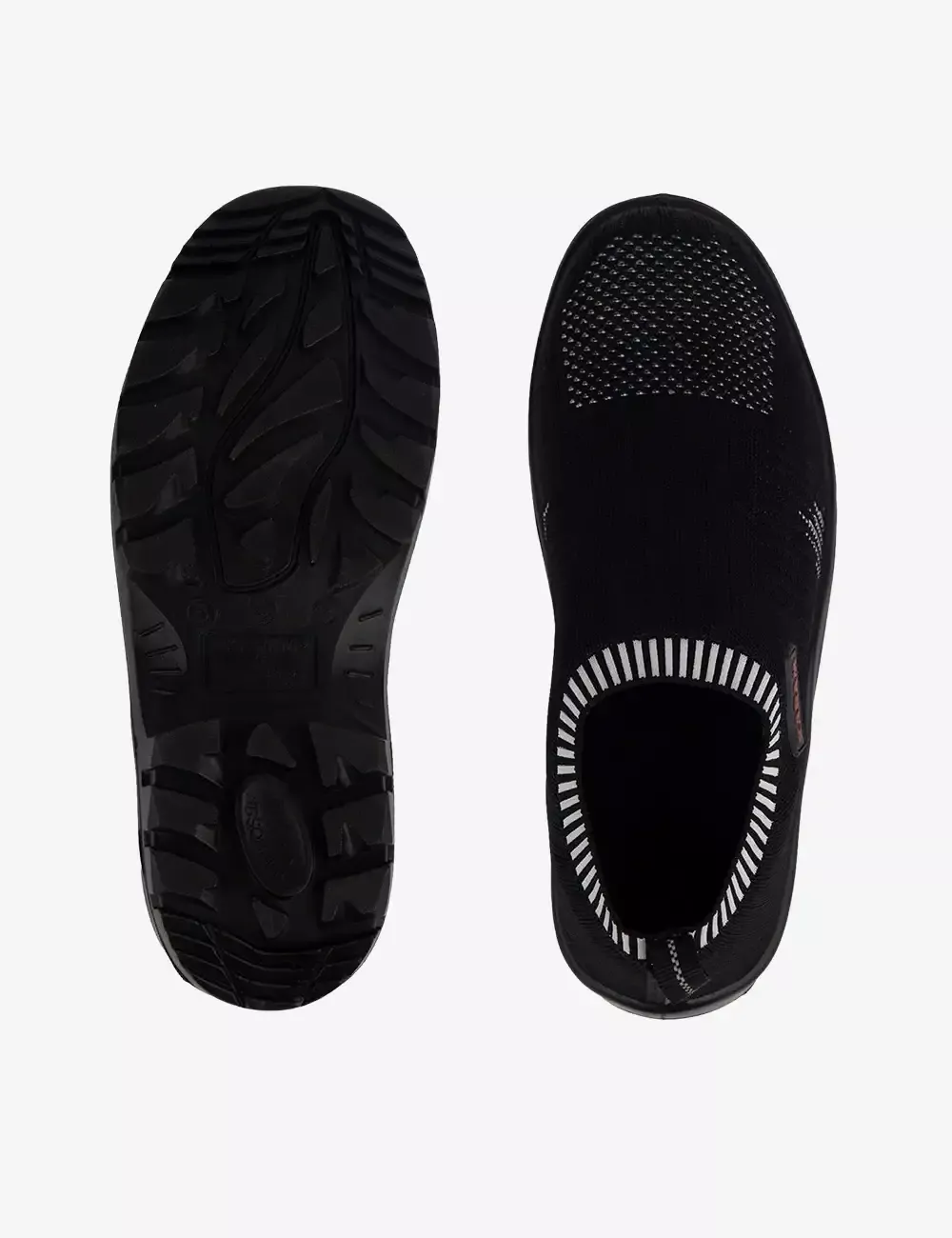 Flytex Black Slip-On Sporty Safety Shoes, FS208FN(FWSAMN)