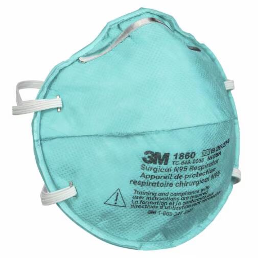 3M™ Medical Respirator 1860, N95, 20 ea/Box, 6 Boxes/Carton