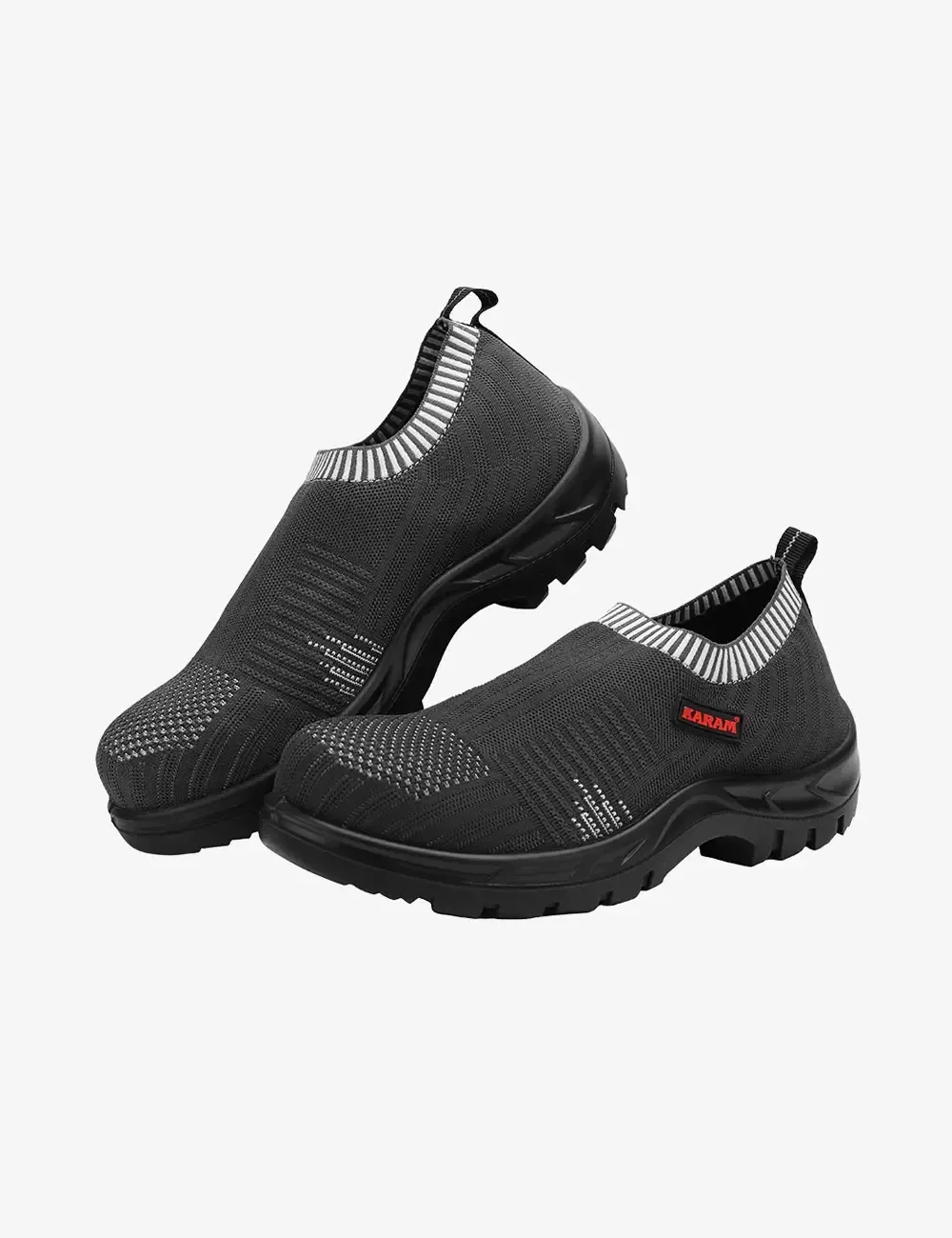 Flytex Grey Sporty Slip-On Safety Shoes, FS201FN(FWSAMN)