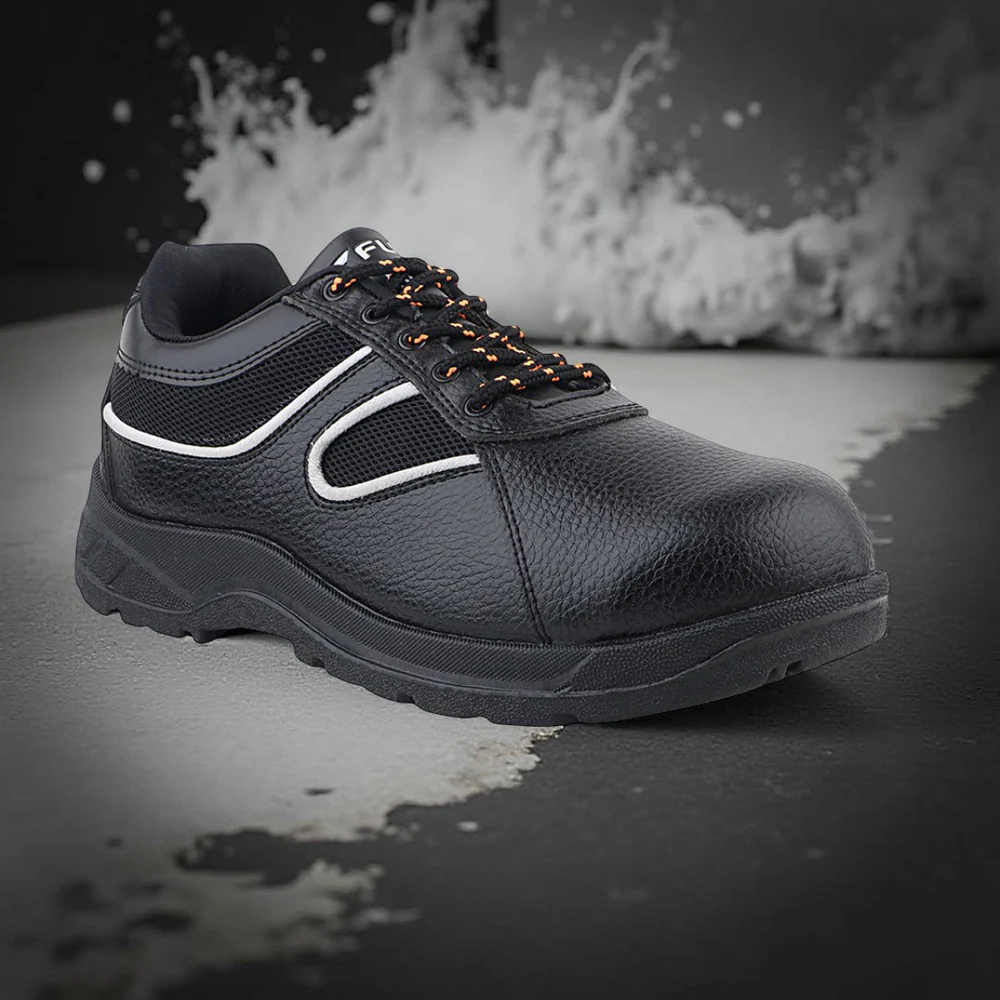 FUEL Shank ISI Marked Comfortable and light-weight Industrial Safety Shoe For Men's (Black)