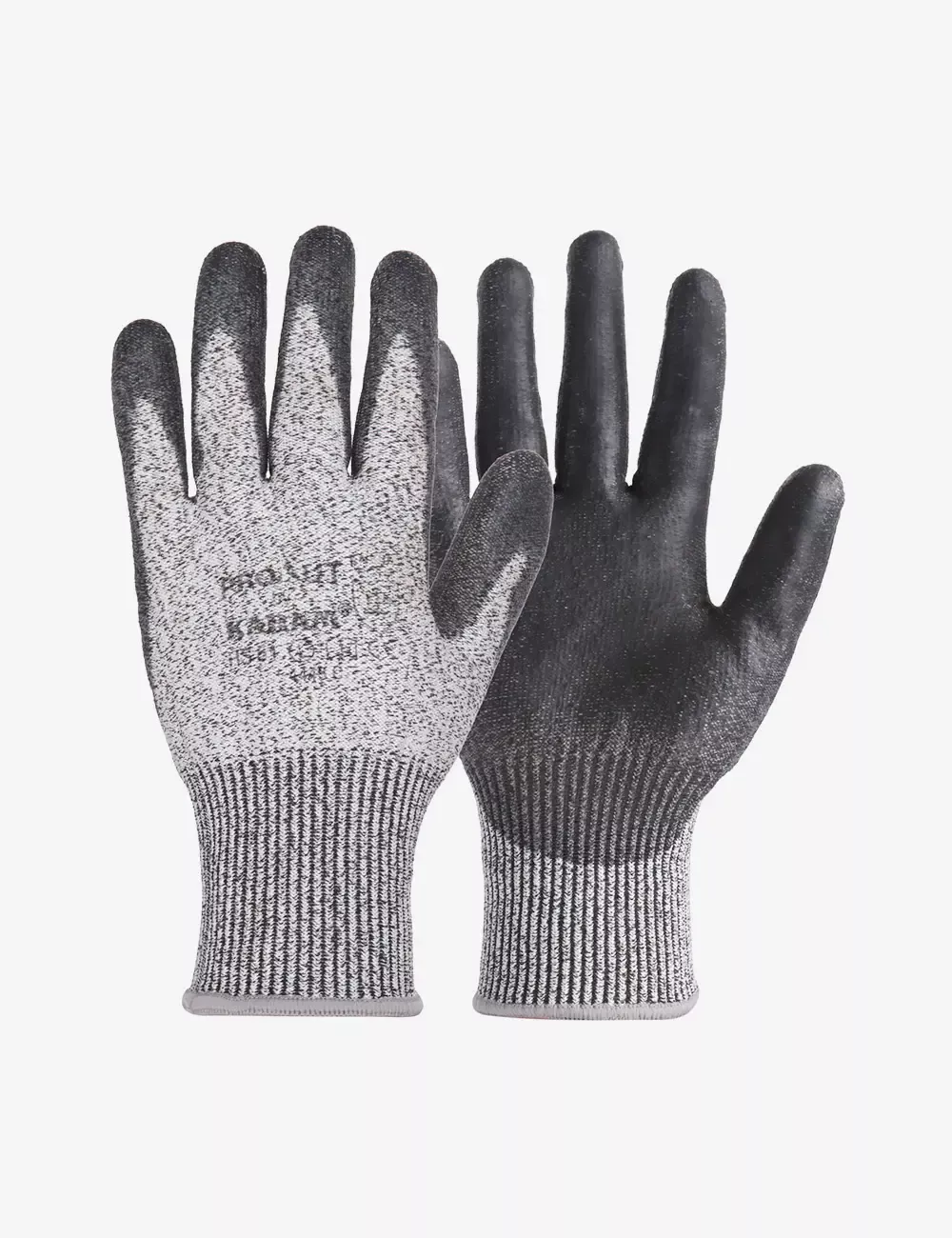 ProKut High Abrasion and High Cut Resistance with Black PU Coating Glove, HS51