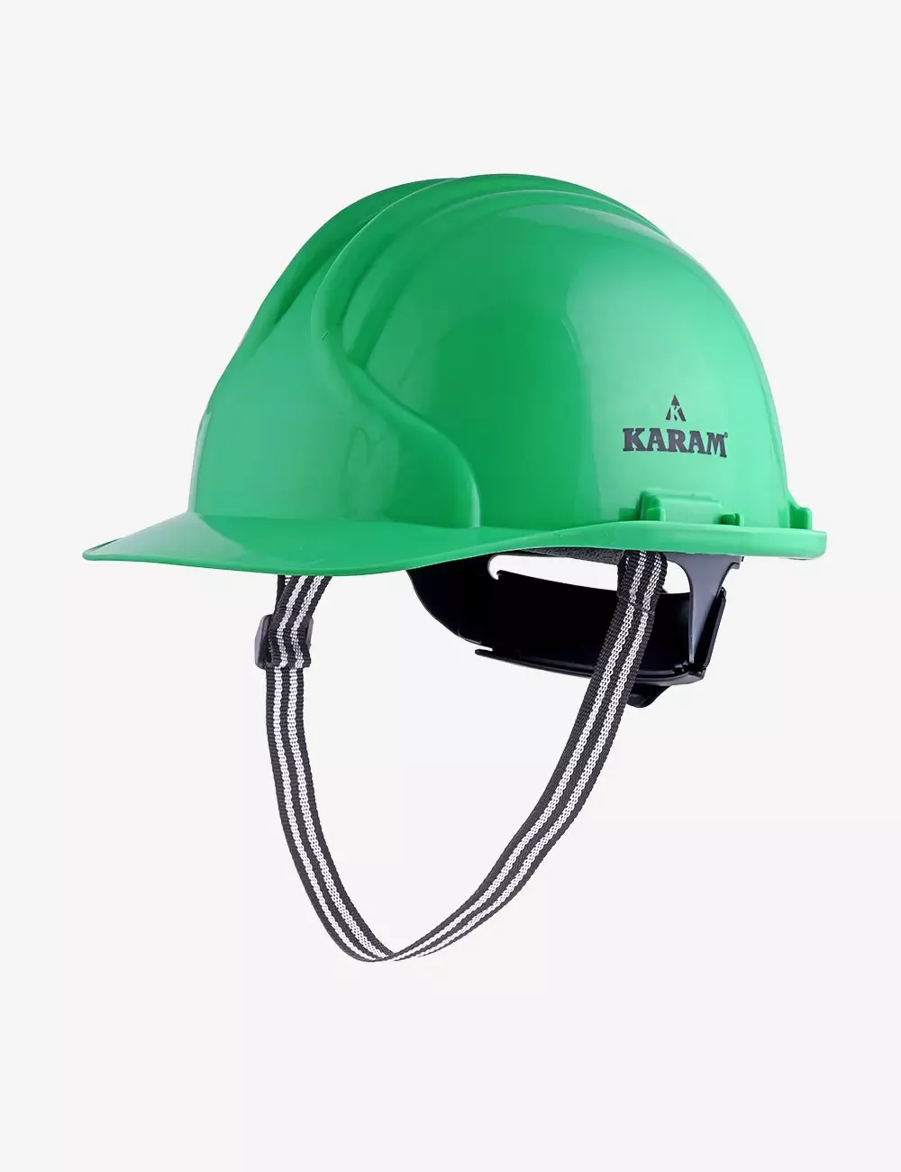 Safety Helmet with Protective Peak and Ratchet Type Adjustment, PN581