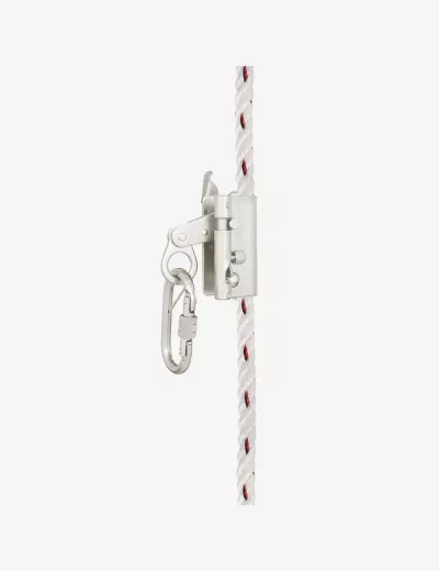 Guided type Fall Arrester System on Flexible Anchorage Line with Openable Rope Grab, PN2000A(112(C))