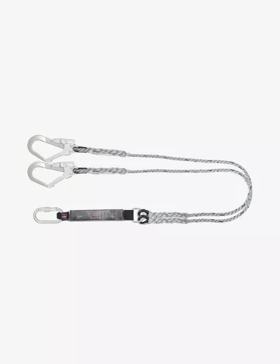 KARAM 2 m, Forked Lanyard with Energy Absorber One Side Karabiner PN112 and Other Side Hook PN121, PN351(PP)(2.0M)