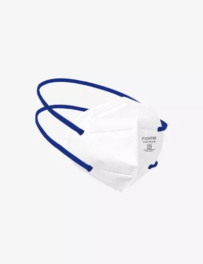 FFP2 Pollution Resistant Disposable Flat Fold Respirator with Head Strap, FT351(P2)(WHITE)