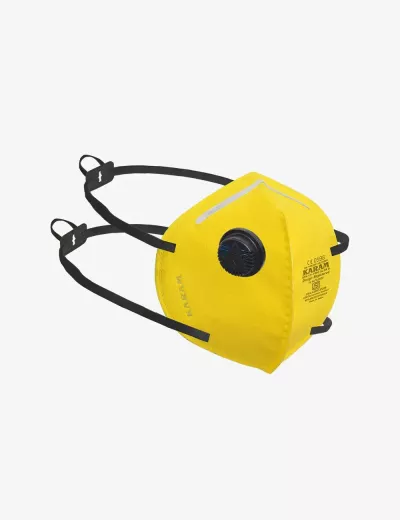 FFP3 SL NR D Disposable Face Respirator with Exhalation Valve, Nose Padding and Headbands having Adjuster, RFH13+