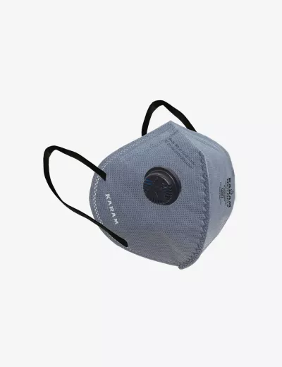 FFP1 S Disposable Face Respirator with Ear Loops and Exhalation Valve, RF01+(GREY)