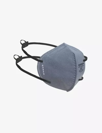 FFP2 SL Pollution Resistant Disposable Face Respirator with Adjustable Headband, RFH20(GREY)