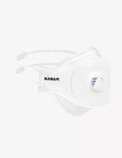 FFP1 NR D Disposable Fish type Respirator with Headband and Exhalation Valve, RFTH11+(WHITE) - Pack of 1