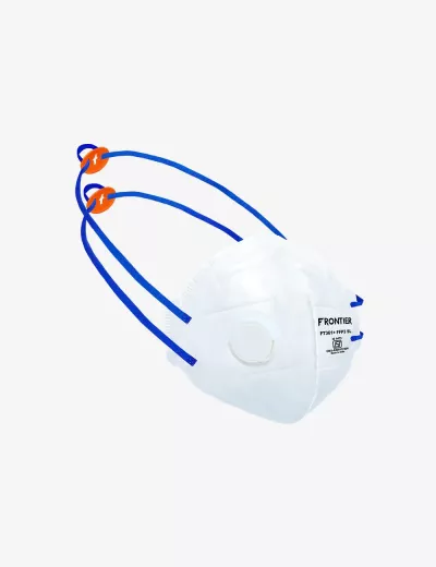 Disposable Flat Fold Respirator with Head Strap and Exhalation Valve, FT361(P3)(SL)+