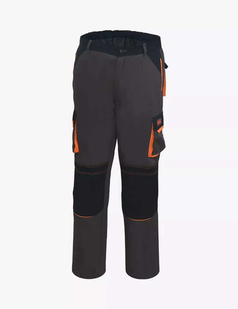BLACK+DECKER Workmen 100% Cotton Black & Grey Trouser, BXWW0421IN