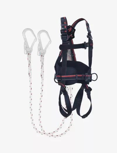 KARAM Rhino Harness PN43 with Work Positioning Belt and Forked Lanyard