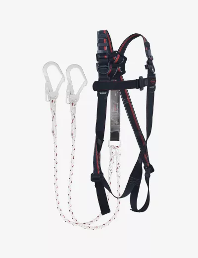 KARAM Rhino Harness PN23 with PN351 Forked Lanyard with Energy Absorber with Hook PN131N