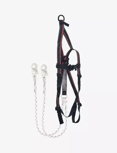 KARAM Rhino Harness PN25 with PN352 Lanyard with Energy Absorber with Hook PN121 2 meters