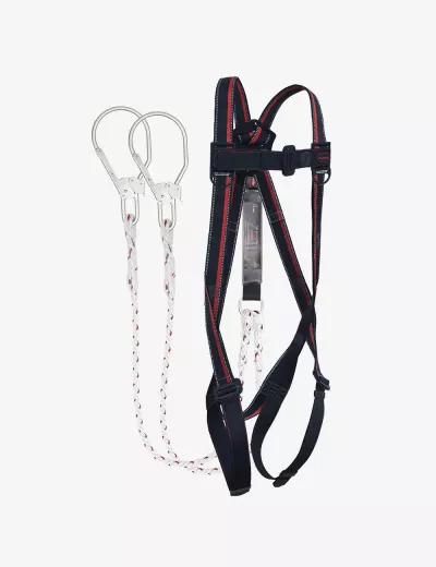 KARAM Rhino Harness PN11, PN351 Forked Lanyards with Energy Absorber Hook PN131N