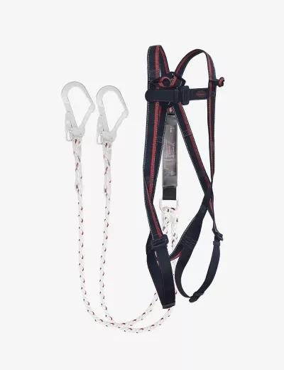 KARAM Rhino Harness PN12 with PN351 Forked Lanyards with Energy Absorber Hook PN131N