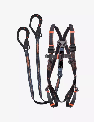 KARAM DIENOC Dielectric Non-Conductive Harness with DIENOC E.A Forked Lanyard, PN22(DE)(PN361)(30)(DE)(000_166)(2.0M)