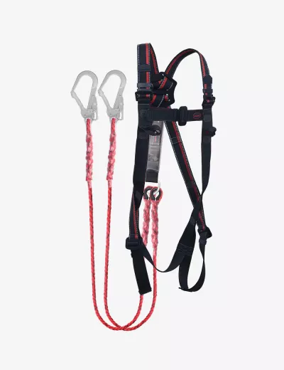 KARAM Rhino Harness PN22 with PN351N(PP) Energy Absorbing Twisted Rope Lanyard