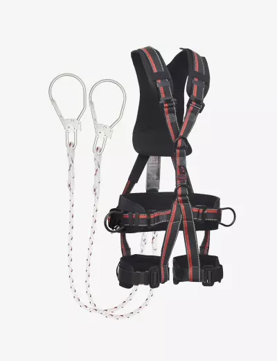 KARAM Rhino Harness PN56 with PN351 Forked Lanyards with Energy Absorber, PN56(PN351)(000_132)(2.0M)
