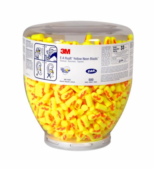 3M™ E-A-Rsoft™ Yellow Neon Blasts™ Earplugs