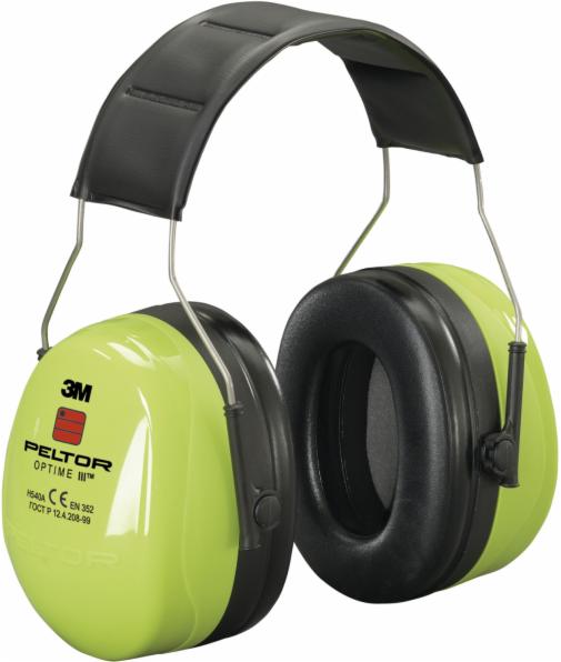 3M™ PELTOR™ Optime™ III Ear Muffs H540A-461-GB, Headband, 35 dB, Hi-Viz