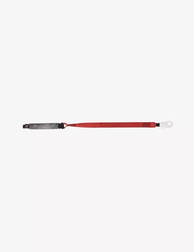 KARAM 2 m, Energy Absorbing 44mm Webbing Lanyard One Side Loop and Other Side Hook PN121, PN324(2.0M)