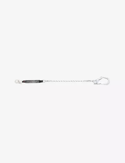 KARAM 2 m, Energy Absorbing Twisted Rope Lanyard One Side Hook PN121 and Other Side Hook PN136, PN309(A)(2.0M)