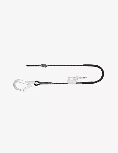 KARAM 2 m, Work Positioning Lanyard with Grip Adjuster RG03, Protective Sleeve, PN112 + PN136, PN245(PR)(112_136)(2.0M)