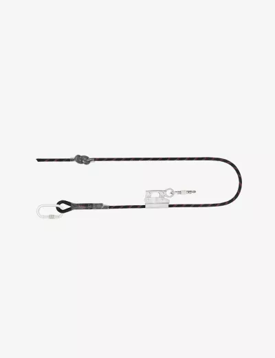 KARAM 2 m, Work Positioning Lanyard with Grip Adjuster RG03 and Karabiners PN112 at Both Ends, PN245(2.0M)