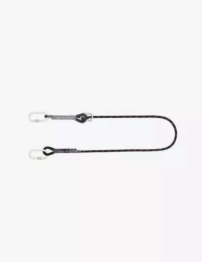 KARAM 2 m, Work Positioning Lanyard with Ring Type Adjuster (Kernmantle Rope), PN244(2.0M)