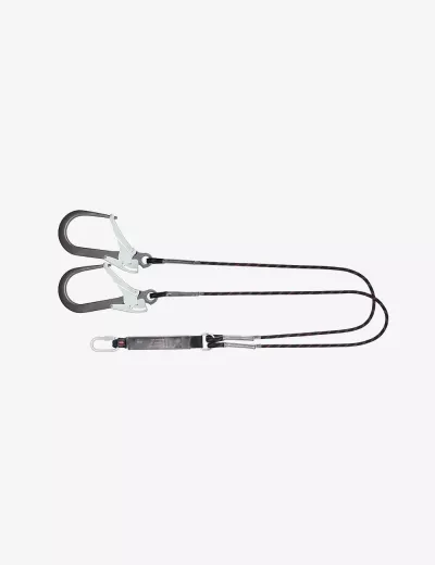 KARAM 1.8 m, Forked Lanyard with Energy Absorber and Connectors PN112 & PN138, PN341(112_138)(1.8M)