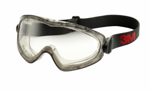 3M™ GoggleGear™ GG2891-SGAF, Indirect Vent, Clear SGAF Lens, 10 ea/case