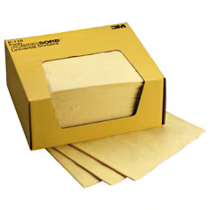 3M™ Chemical Sorbent Pad P-110, 17 gallons/case, 50 Pads/Box, 4 Box/case