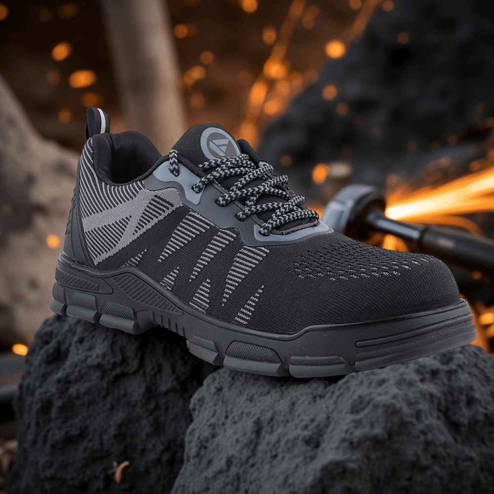 FUEL Reevon-02 Lightweight Knitted Fabric Upper in Kevlar Insole Industrial Safety Shoes with Composit toe cap (200J)