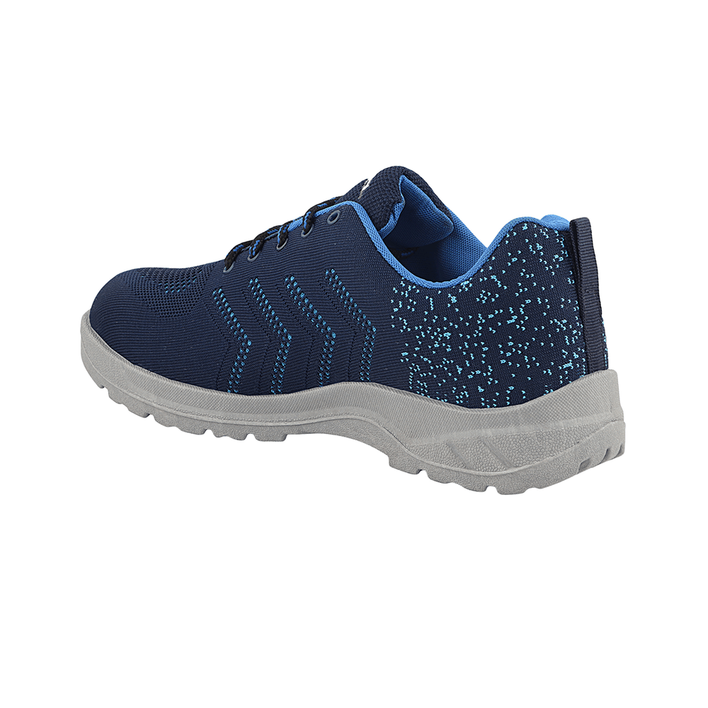 FUEL Arsenal Lightweight Safety Shoes for Men – Durable Industrial Sports Design with Strong Knitted Upper, PVC Sole, and 100J Metallic Toe Cap (UK 6–