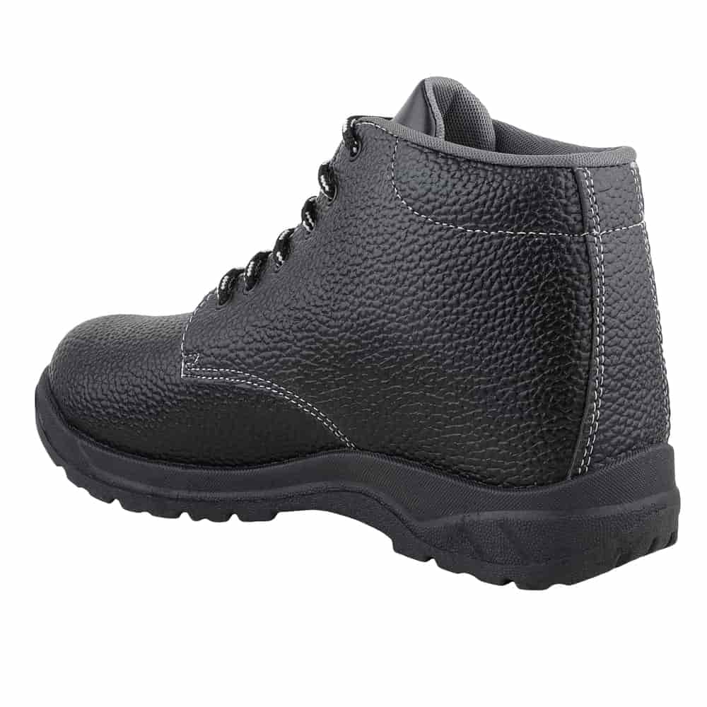 FUEL Arsenal HC-Metro Safety Shoe For Men's Steel Toe Cap With Single Density PVC Sole (Black)