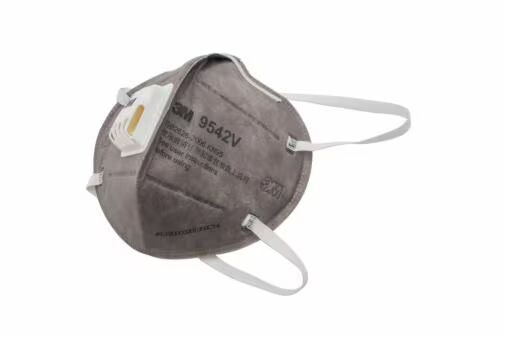3M™ Particulate Respirator 9542V, KN95/P2, with Valve and Nuisance Level Organic Vapor Relief, 20 ea/Box, 10 Boxes/Case